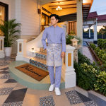 Baju Melayu - Slate Blue